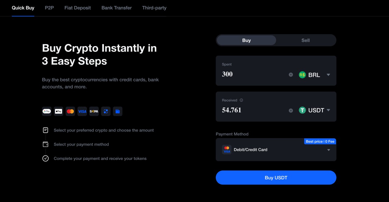 Buy Crypto on MEXC