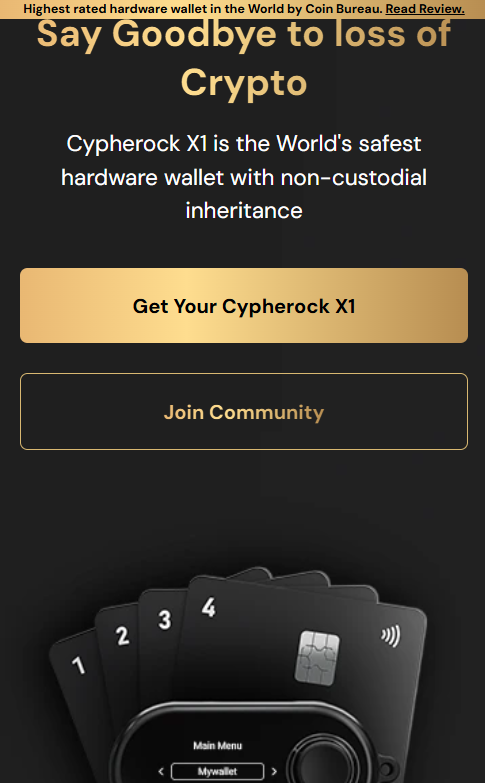 cypherock x1 purchase page