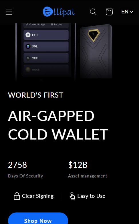 ellipal wallet purchase page