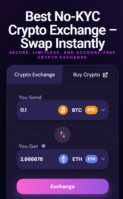 exchanging crypto in ghostswap