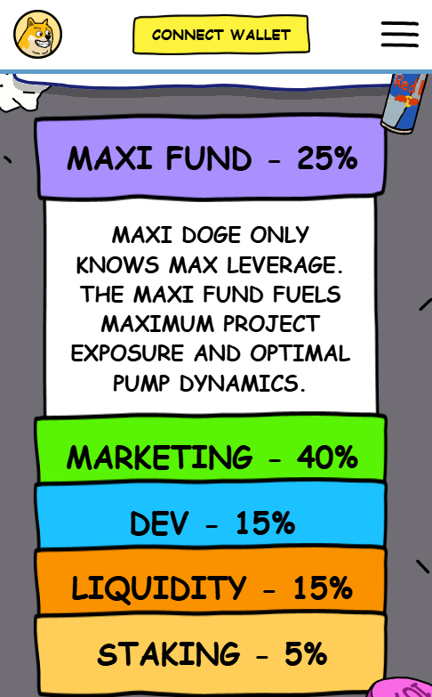 maxi doge tokenomics