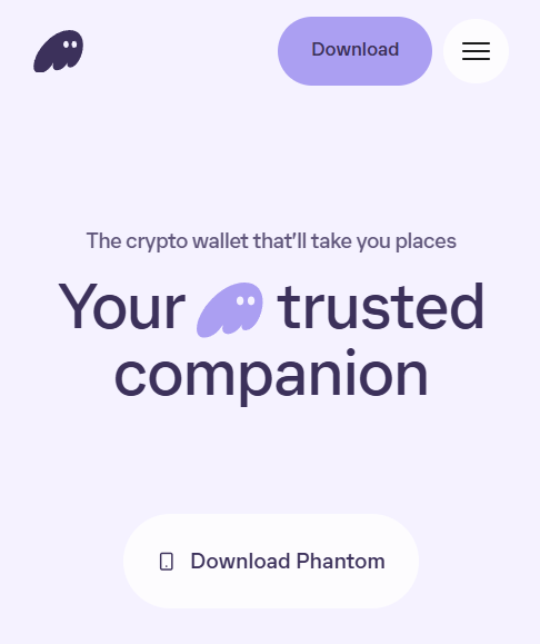 phantom wallet homepage