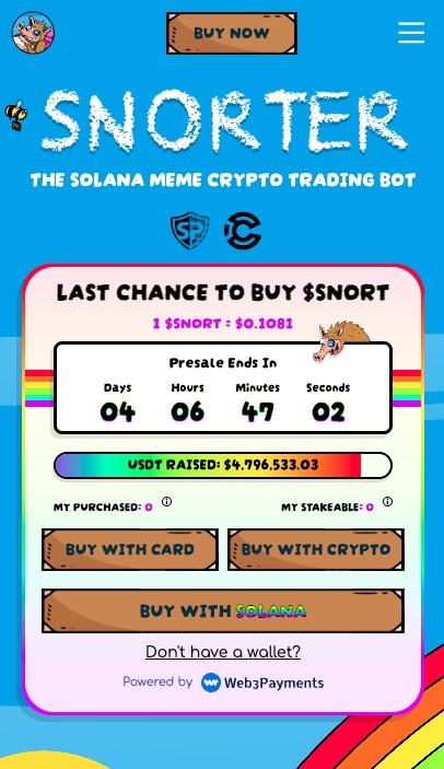 snorter token crypto presale