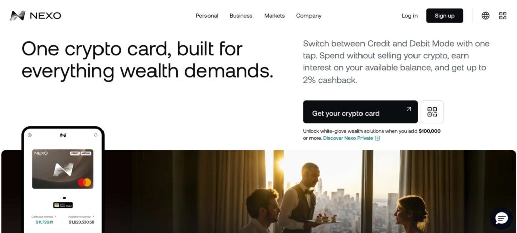 Nexo crypto card
