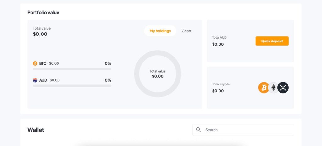 Bitcoin.com.au deposit funds