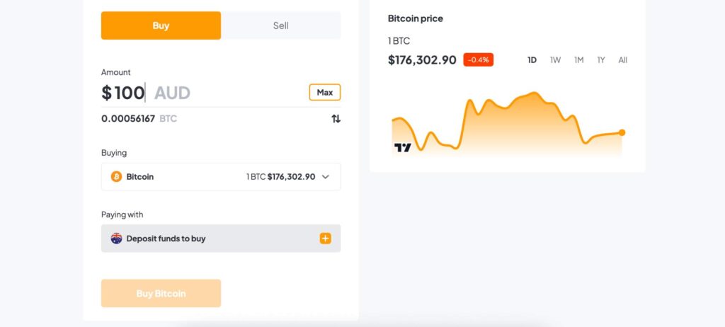 Bitcoin.com.au buy Bitcoin