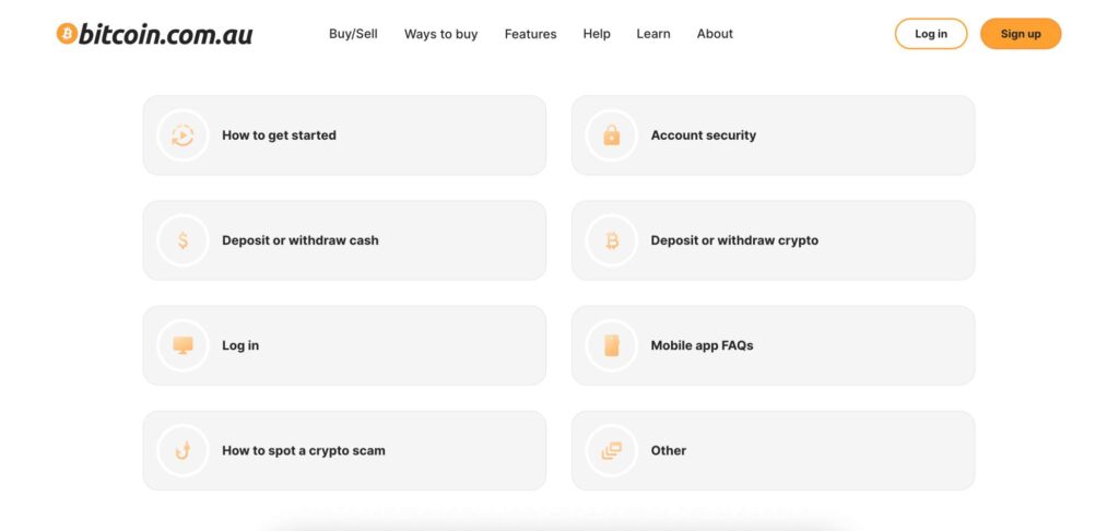 Bitcoin.com.au customer support
