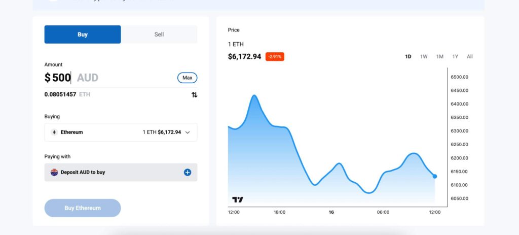Independent Reserve buy Ethereum