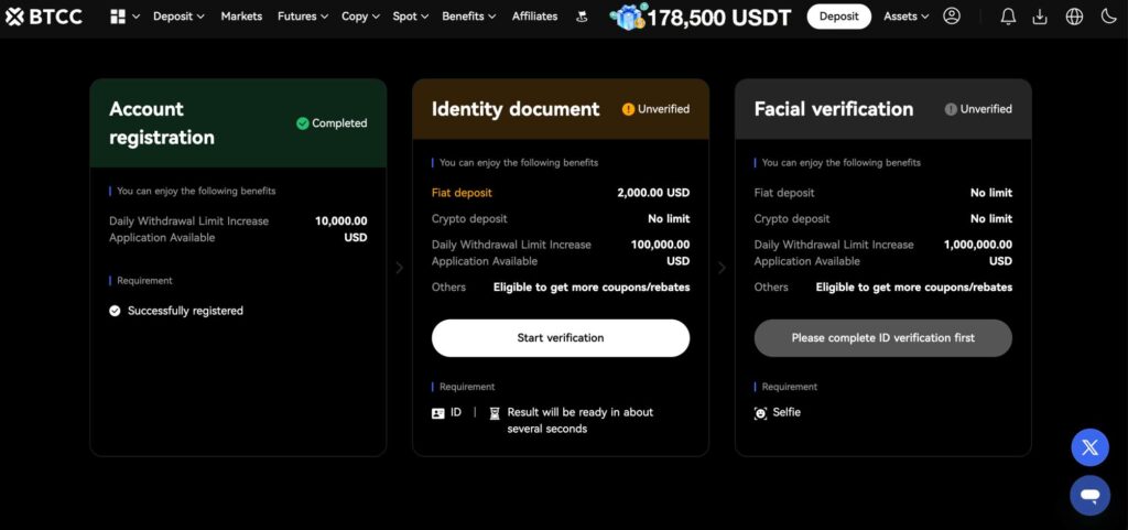 BTCC KYC