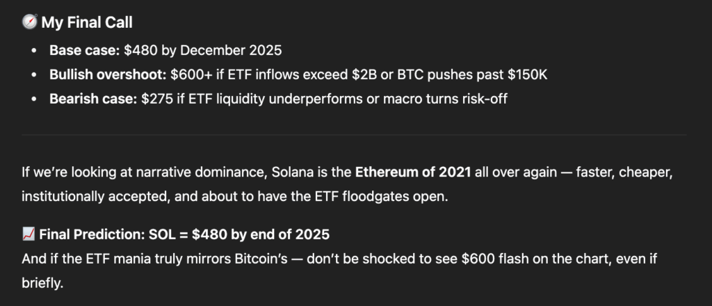 ChatGPT Predicts Value of Solana, Cardano, Pepenode by Finish of 2025