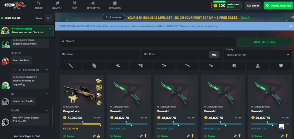 best csgo case opening sites csgoroll-min