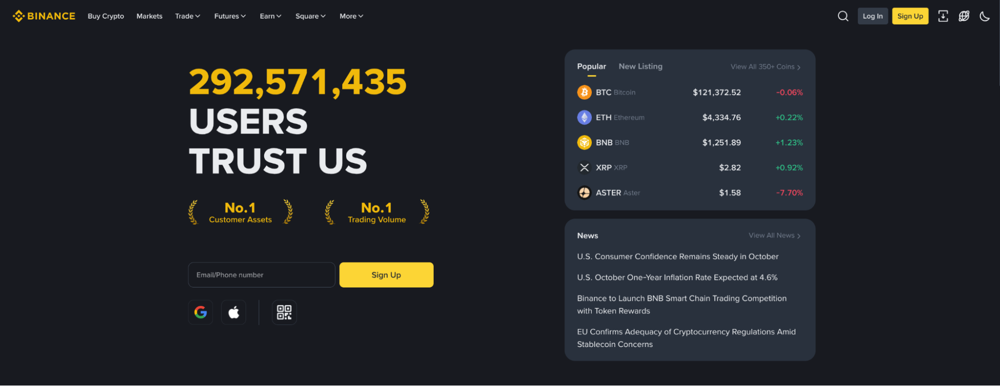 Login to Binance