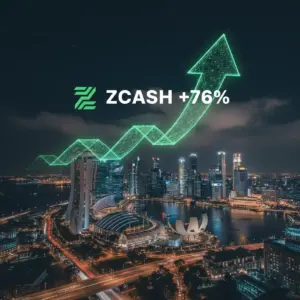 zcash price is up 76%