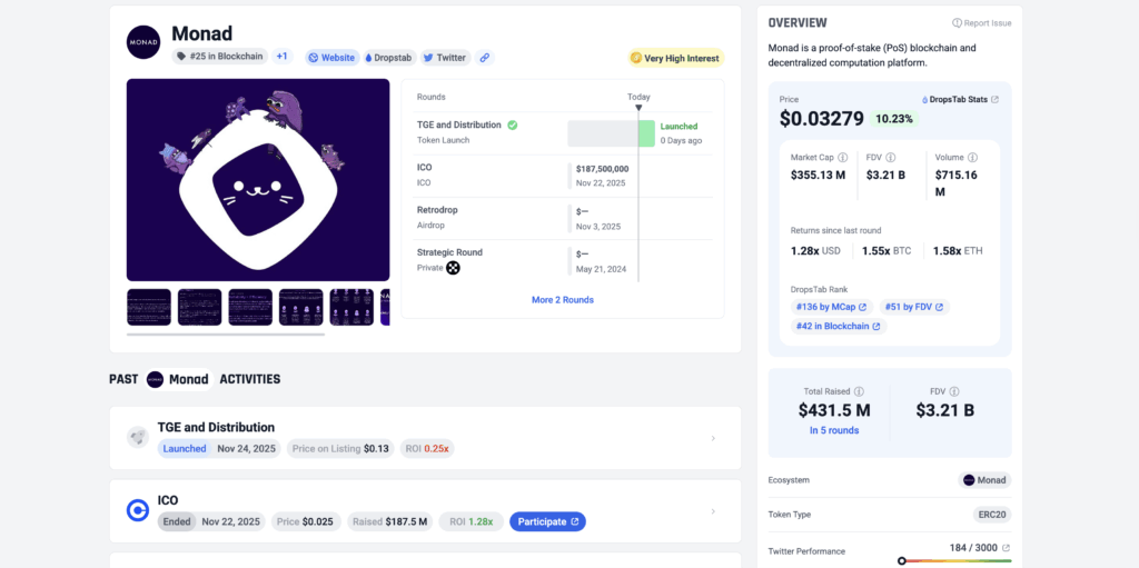 Monad fundraising best altcoins to buy