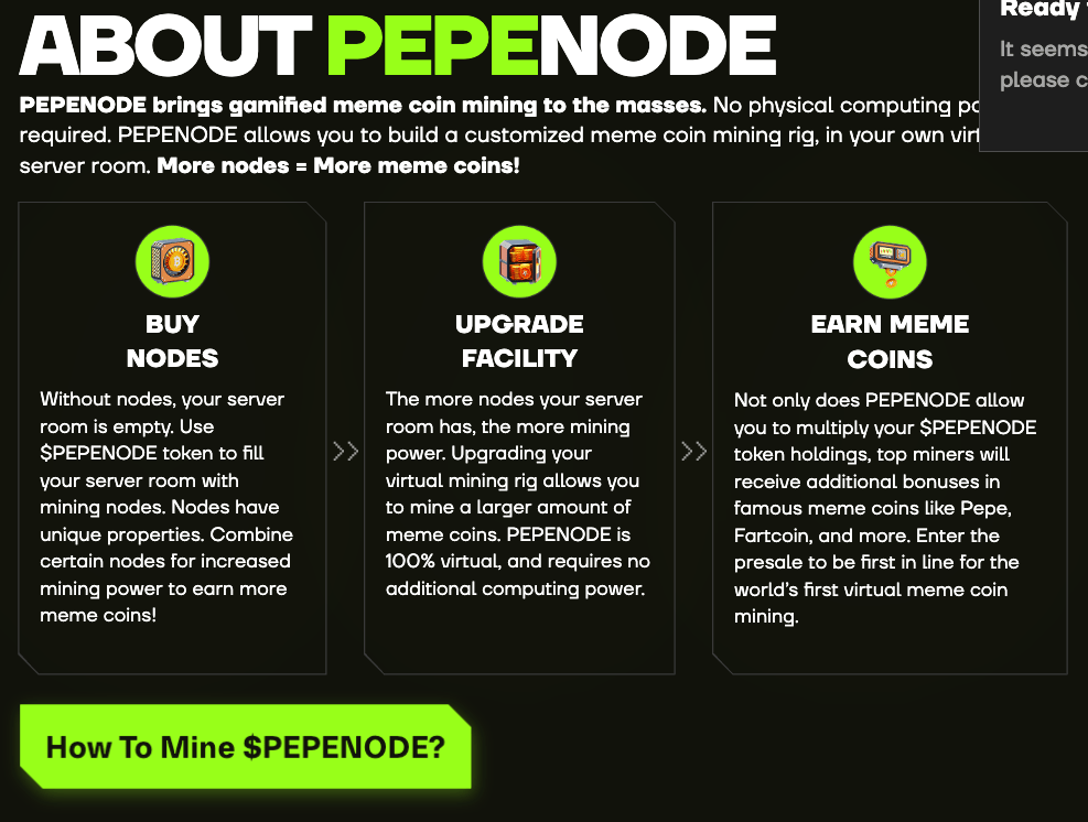 PEPENODE Mine-to-Earn