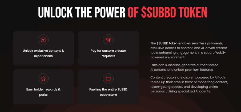 SUBBD token use cases best crypto presales