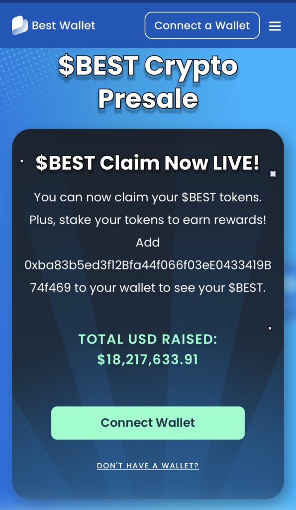 BestWallet New Cryptcurrency
