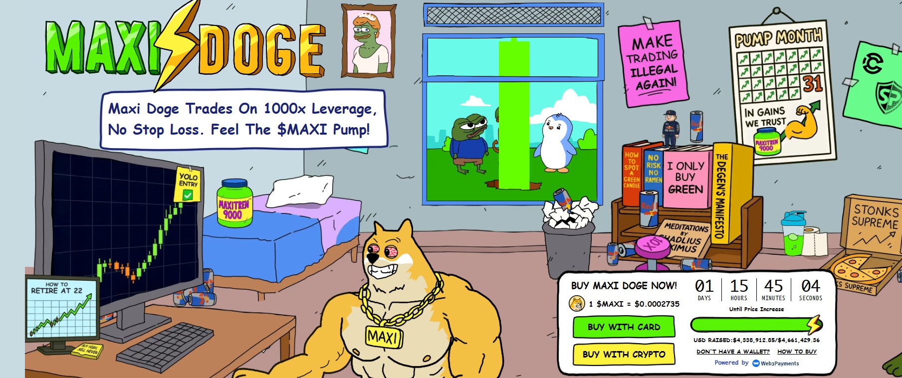 MaxiDoge Homepage