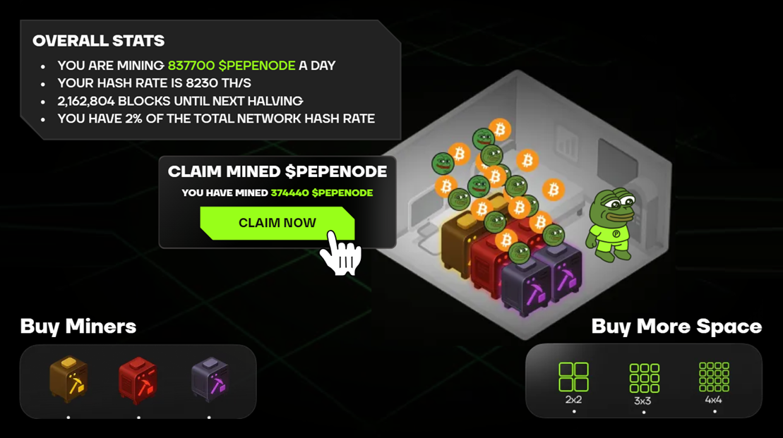 PEPENODE mining rigs