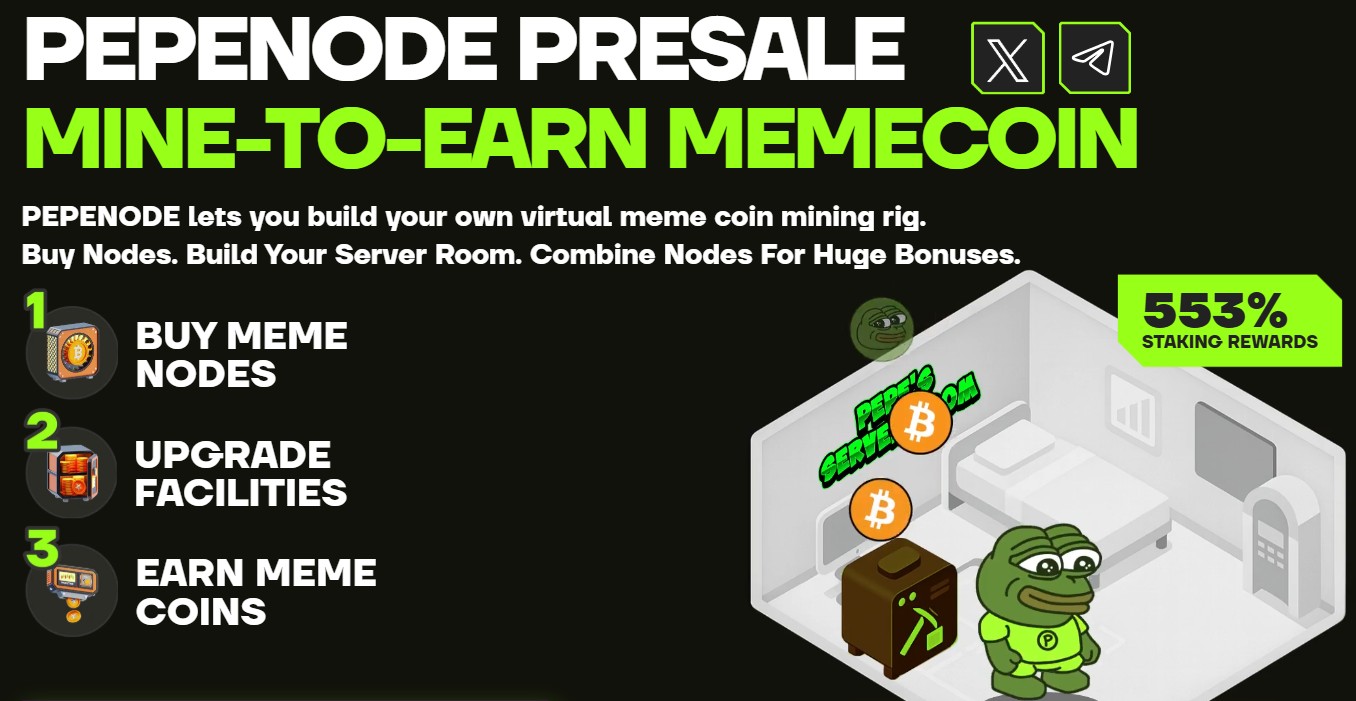 Pepenode Presale Homepage