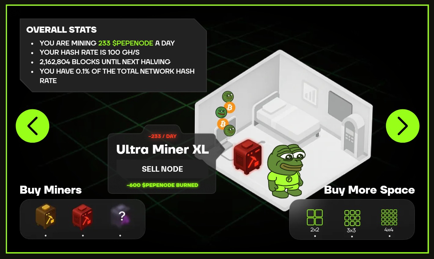Pepenode Staking next 10x meme coin