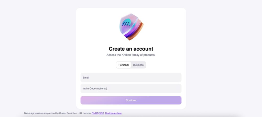 Kraken open account