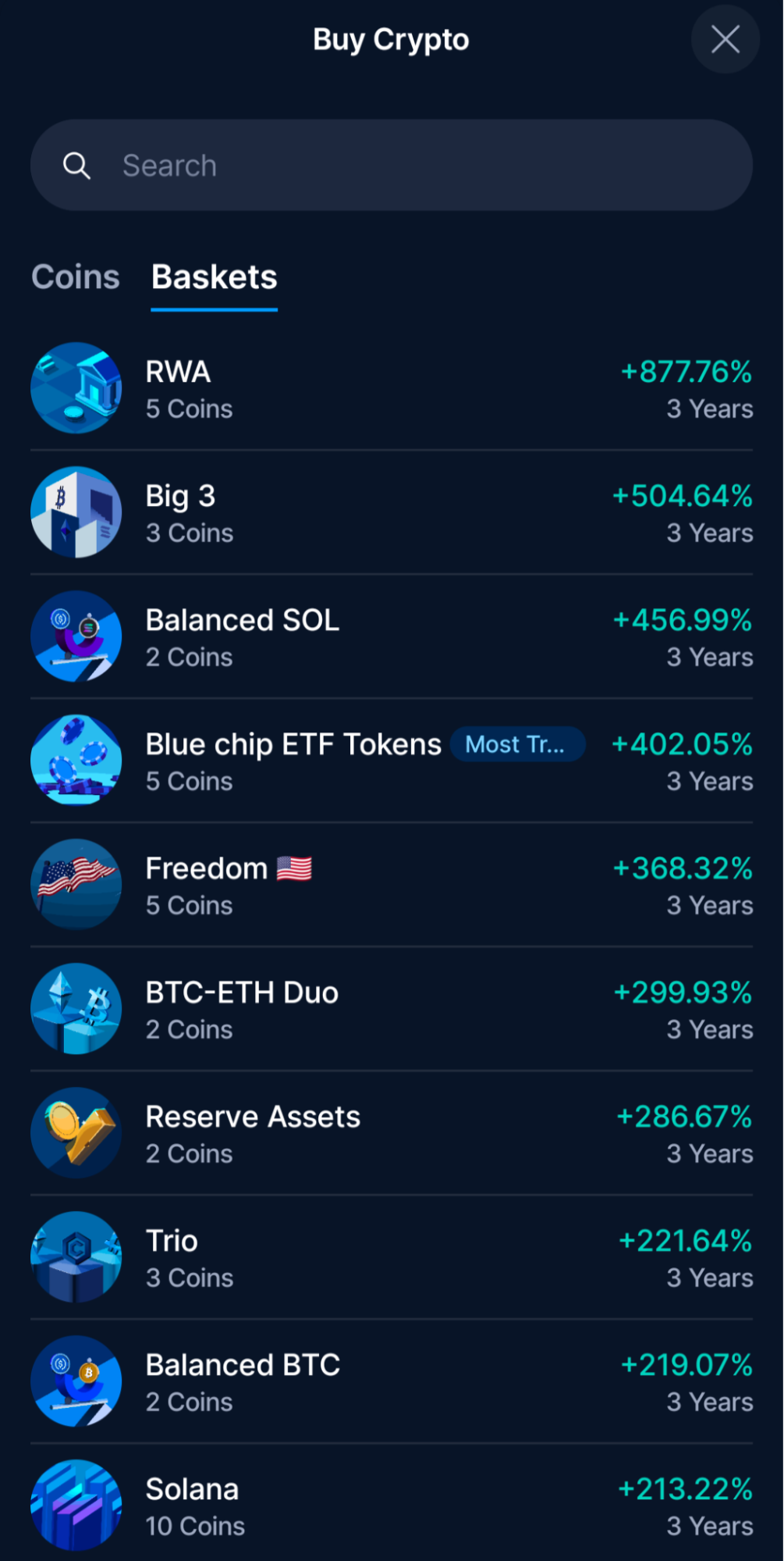 buy selection