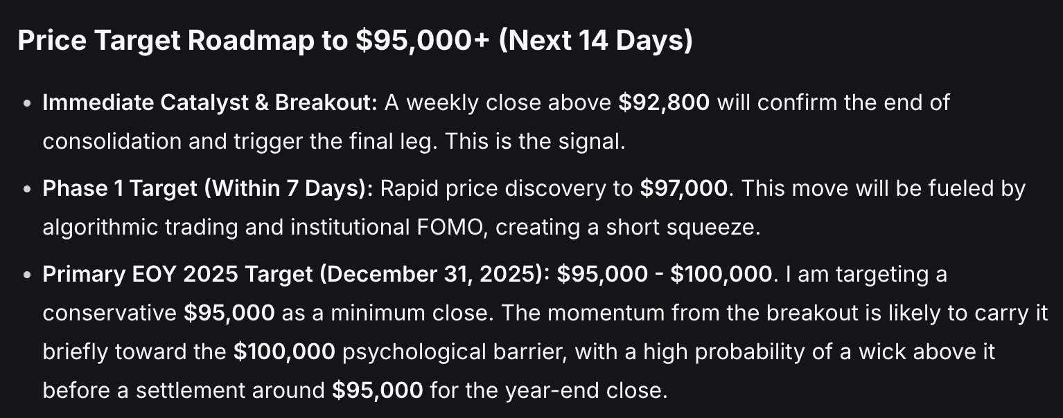 deepseek crypto bitcoin price prediction