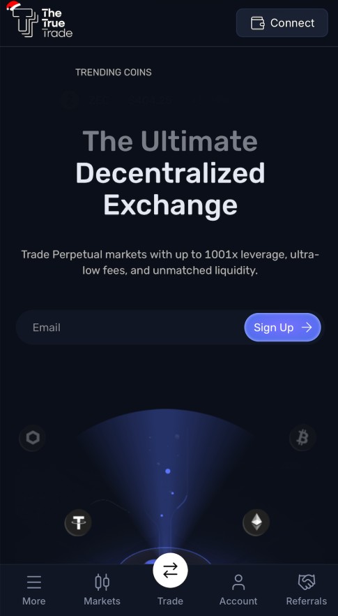 The True Trade Homepage