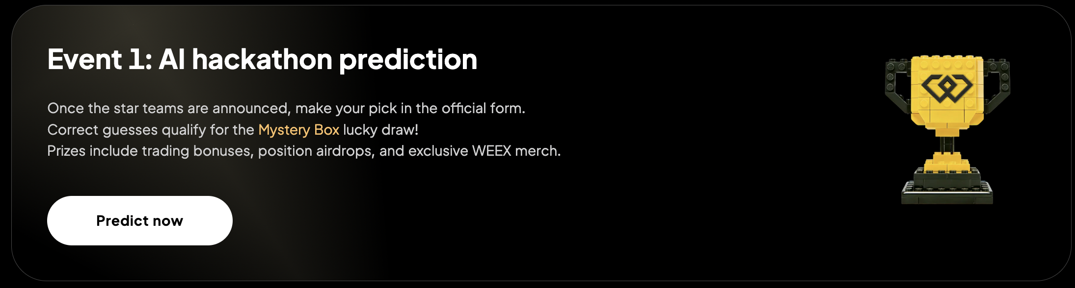 WEEX competition - Event 1
