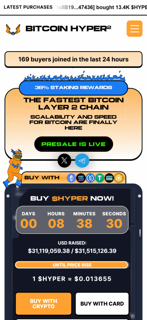 bitcoinhyper presale page