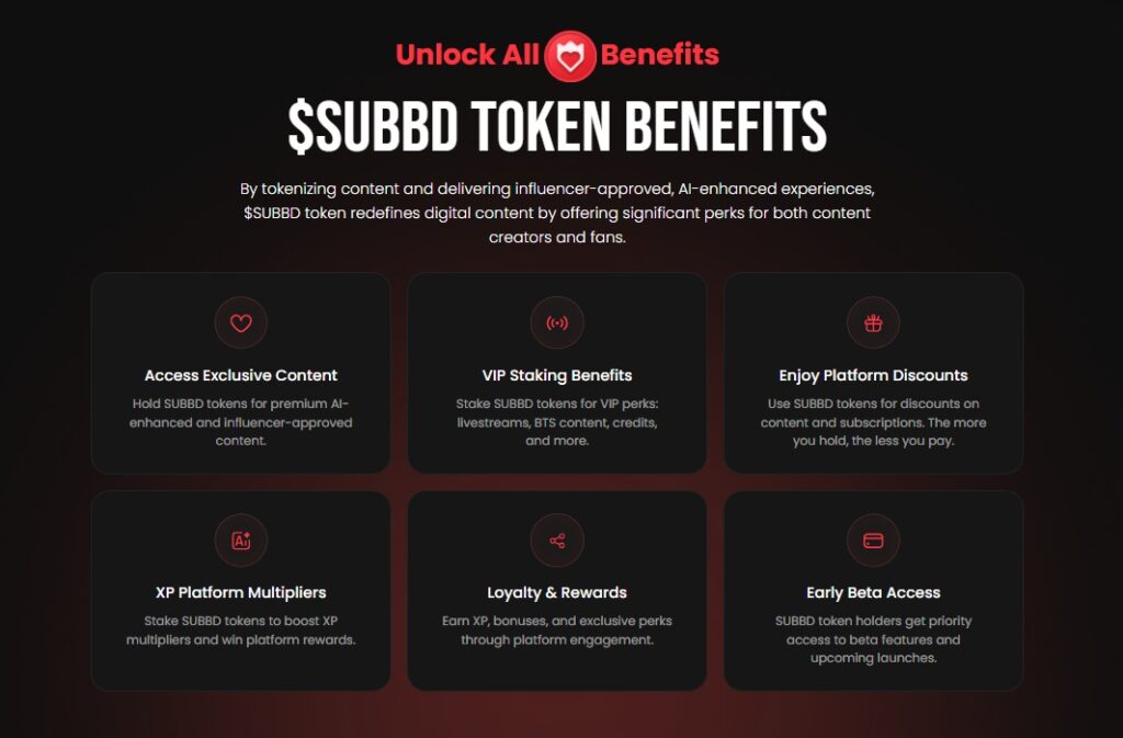 subbd token benefits