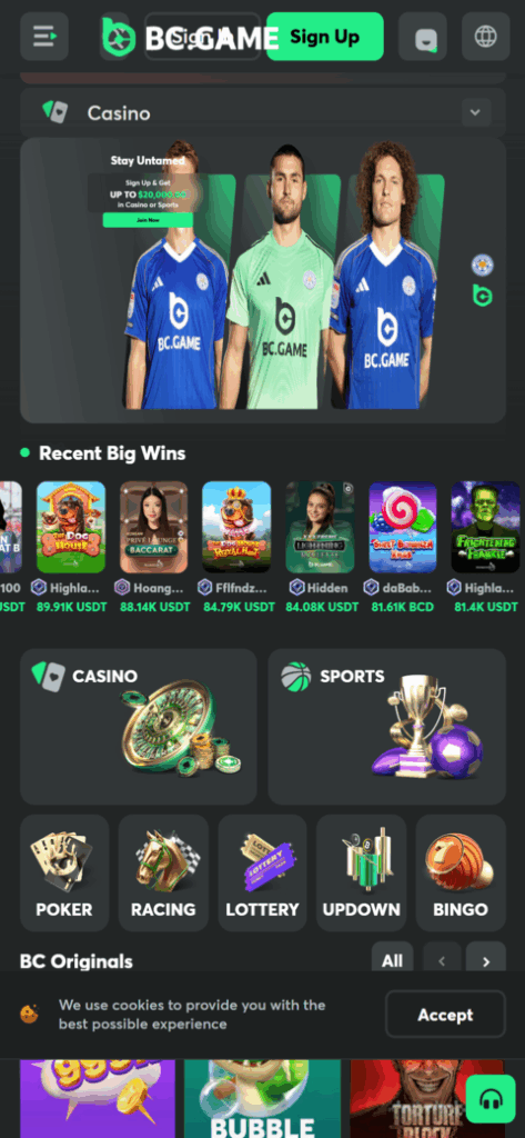 bc game welcome bonus no kyc casino