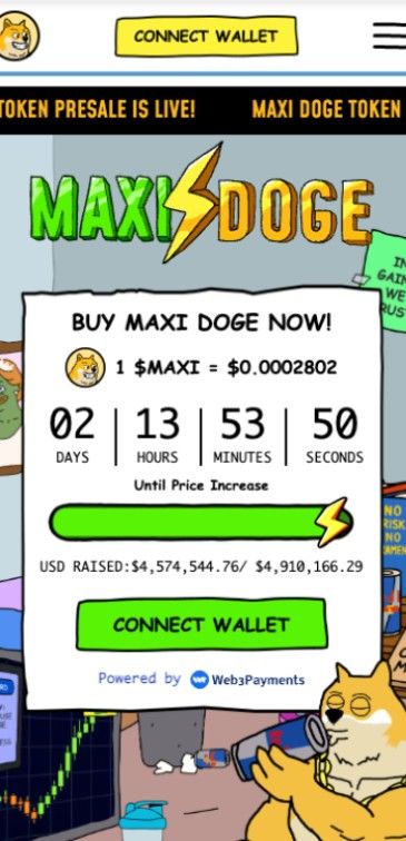 maxi doge best meme coin presale