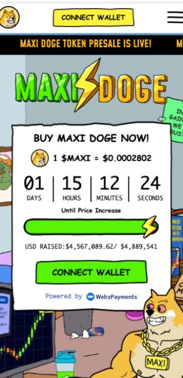 maxi doge best crypto presale
