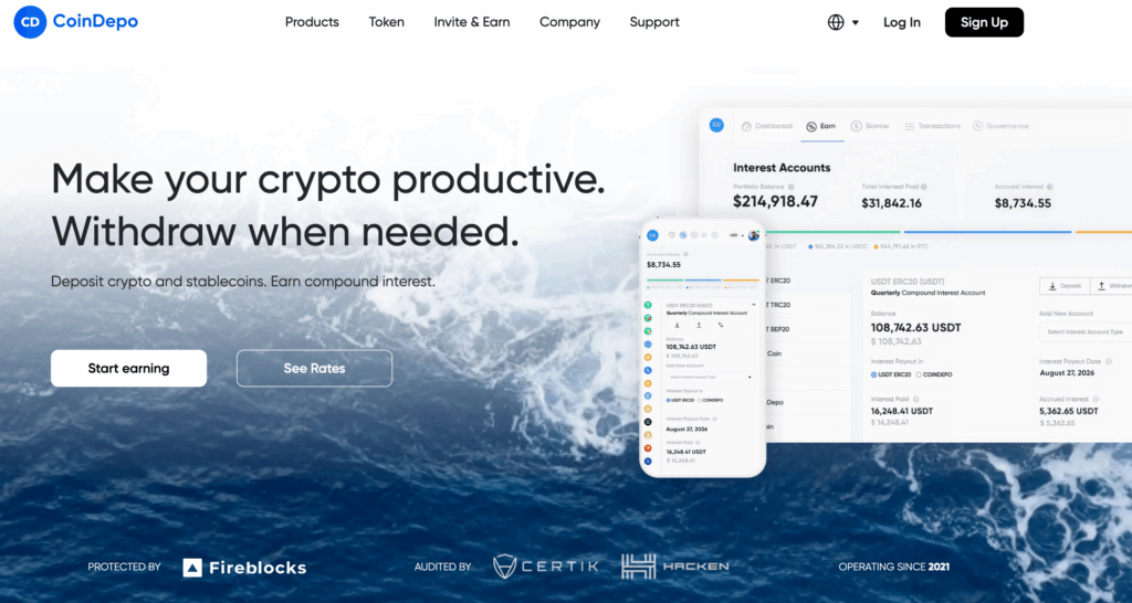 coindepo review 2026 homepage