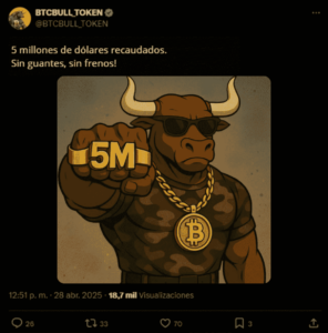 Captura de X de Bitcoin Bull