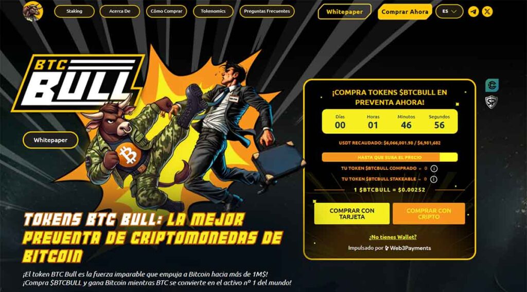 BTC BULL - top 1 memecoins de Bitcoin