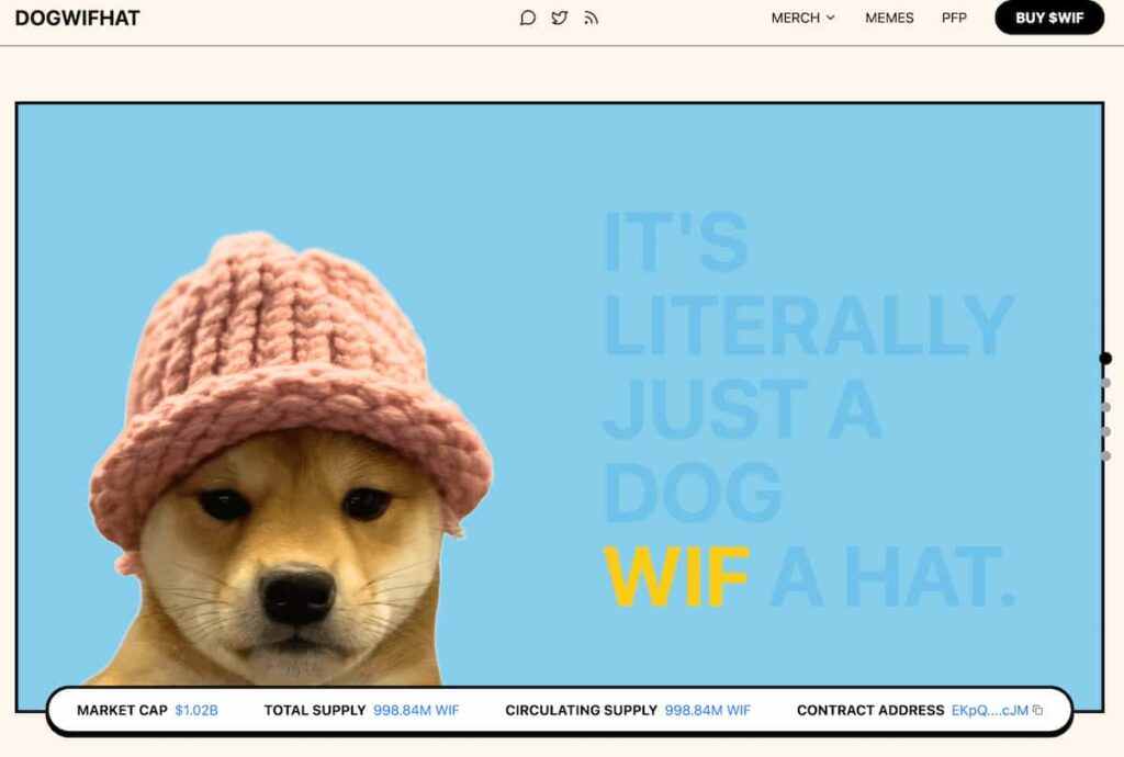 dogwifhat memecoin
