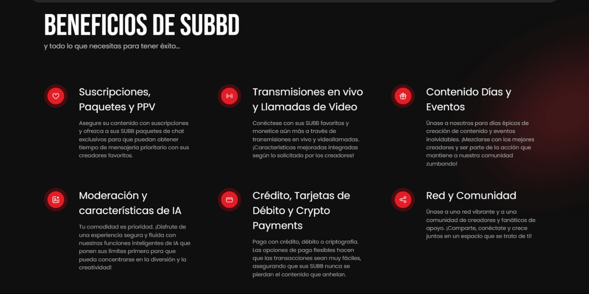 Beneficios de SUBBD