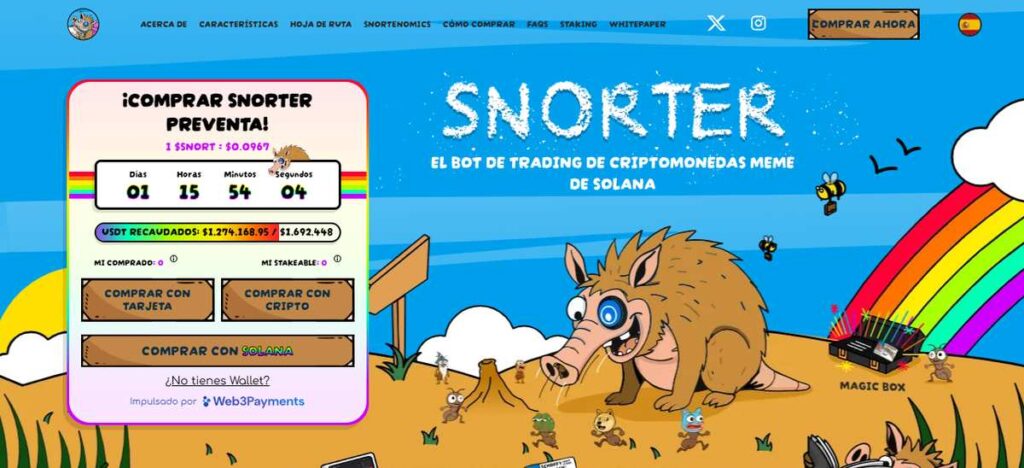 Snorter - bot de criptomonedas meme