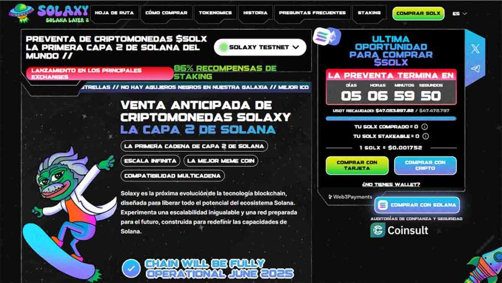 Criptomonedas con potencial - Solaxy