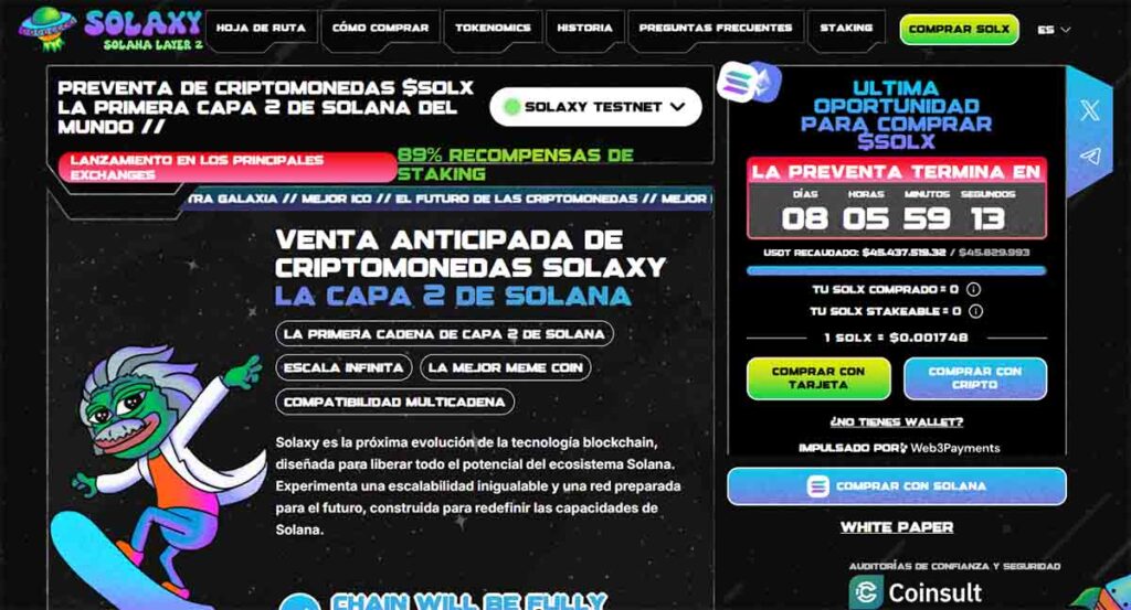 Solaxy preventa