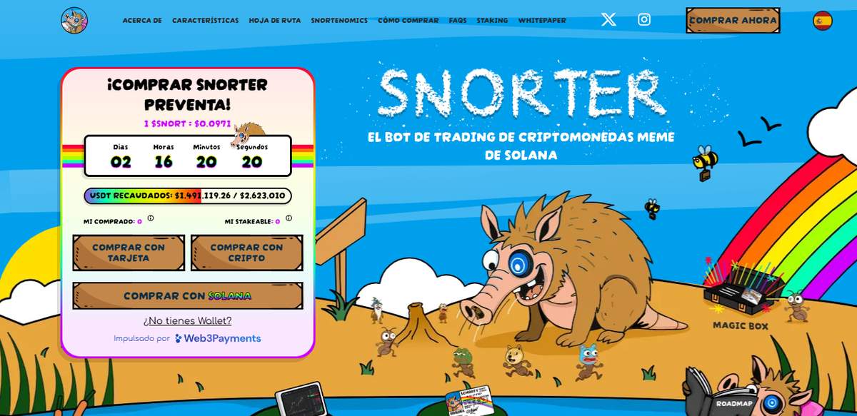 Snorter bot - mejor preventa cripto