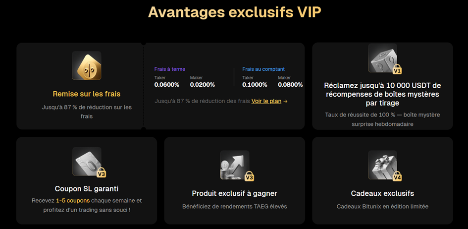 Programme VIP de Bitunix
