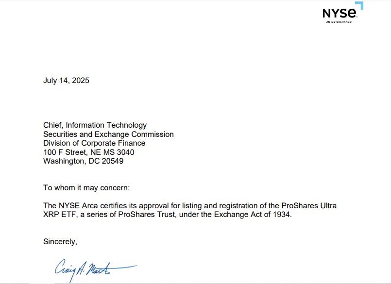 Approbation ETF XRP