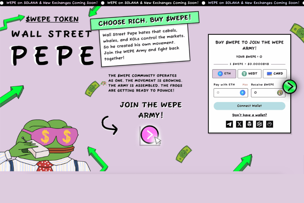 wall street pepe presale