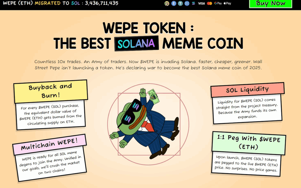 wepe solana meme coin
