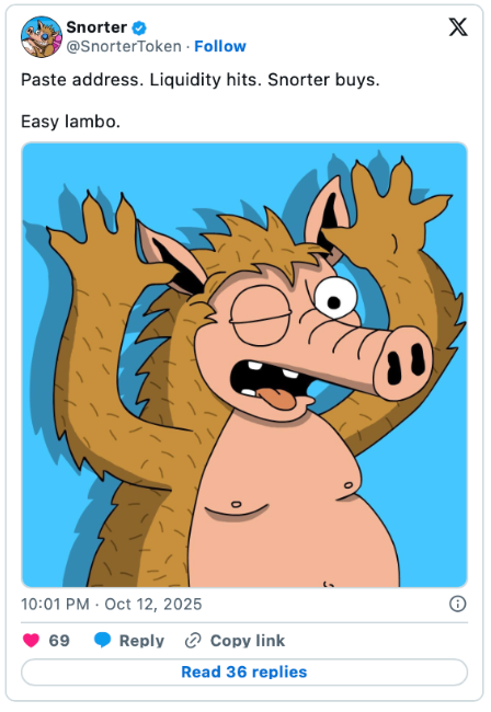 snorter x post