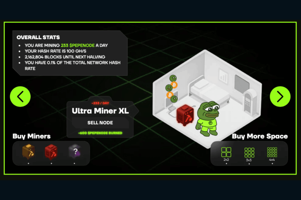 pepenode overall stats mining